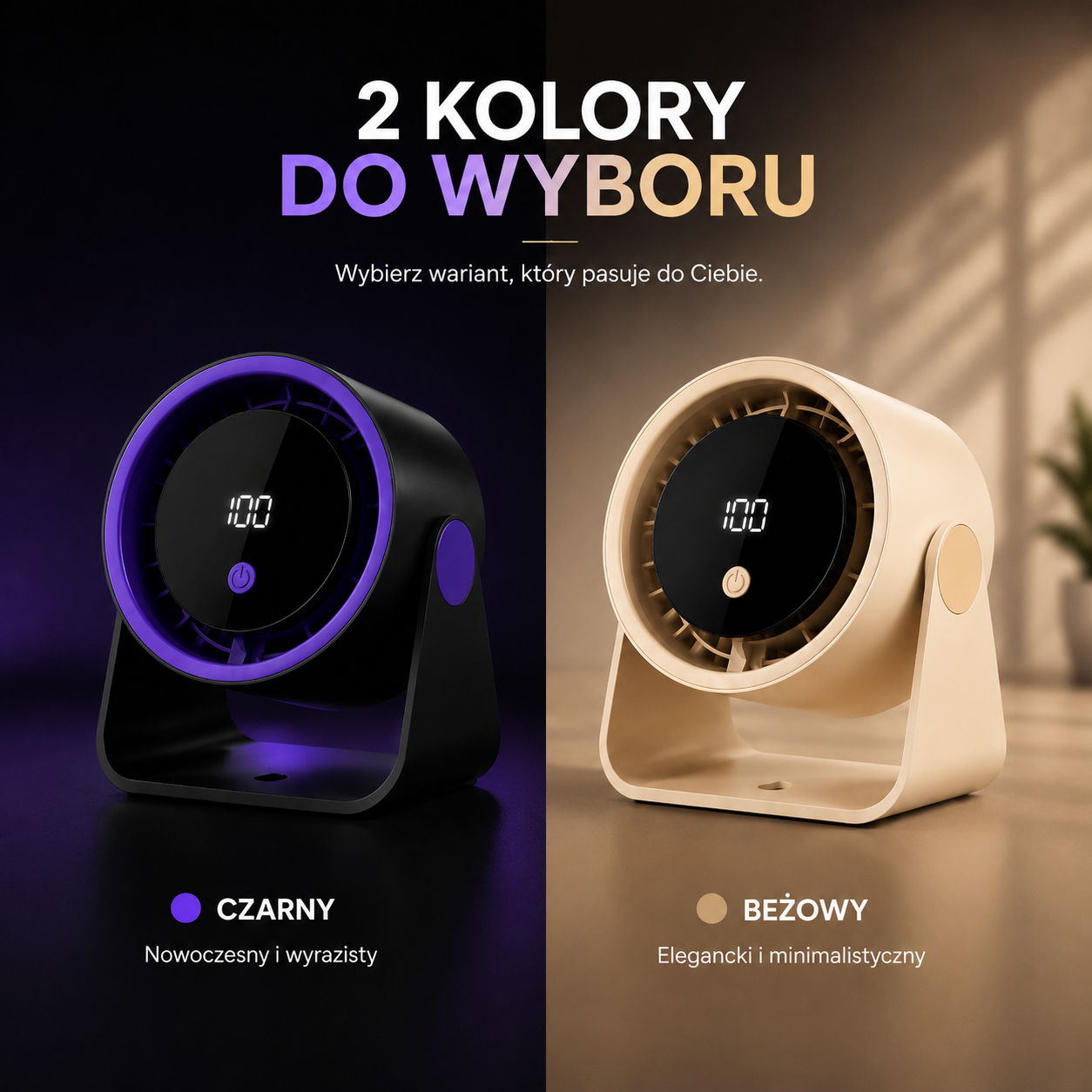 FROZA Air Pro – Bezprzewodowy Wentylator Premium z Wyświetlaczem LED